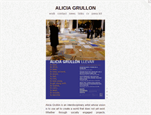 Tablet Screenshot of aliciagrullon.com